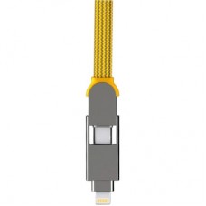 Дата кабель 6in1 inCharge XL 2.0m yellow Rolling Square (XLM03R) - Фото