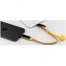 Дата кабель 6in1 inCharge XL 0.3m yellow Rolling Square (XLS03R) - Фото