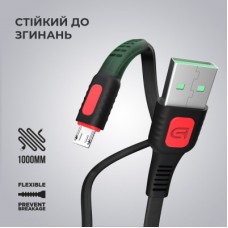 Дата кабель USB 2.0 AM to Micro 5P 1.0m AR15 2.4A black Armorstandart (ARM59535) Дата кабель USB 2.0 AM to Micro 5P 1.0m AR15 2.4A black Armorstandart (ARM59535) - Фото