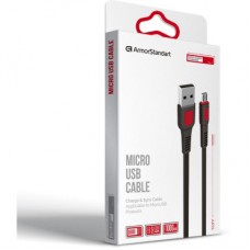 Дата кабель USB 2.0 AM to Micro 5P 1.0m AR15 2.4A black Armorstandart (ARM59535) Дата кабель USB 2.0 AM to Micro 5P 1.0m AR15 2.4A black Armorstandart (ARM59535) - Фото