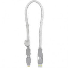 Дата кабель 6in1 inCharge XL 0.3m white Rolling Square (XLS02R)