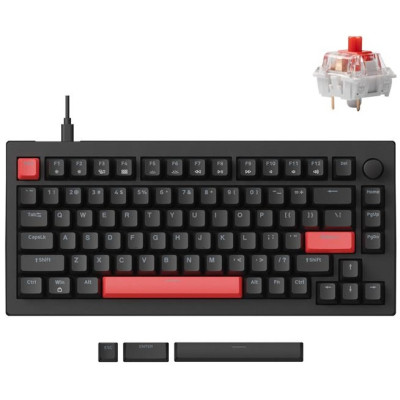 Клавиатура Lemokey Keychron X4 Red LED USB Black (X4-A1-UA)