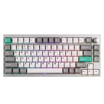 Клавиатура Lemokey P1 Pro Super Banana RGB Wireless/Bluetooth/USB Space Silver (P1P-X4-UA)