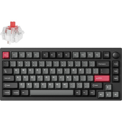Клавіатура Lemokey P1 Pro Super Red RGB Wireless/Bluetooth/USB Carbon Black (P1P-M1-UA)