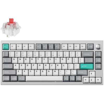 Клавиатура Lemokey P1 Pro Super Red RGB Wireless/Bluetooth/USB Space Silver (P1P-X1-UA)