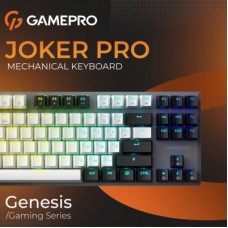 Клавиатура GamePro Genesis Joker Pro MK124G Pro Outemu Red Switch Wireless/Bluetooth/USB UA Gray (MK124G Pro) - Фото