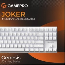 Клавіатура GamePro Genesis Joker MK124W Outemu Red Switch USB UA White (MK124W) - Фото