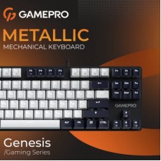 Клавиатура GamePro Genesis Metallic MK110B Outemu Red Switch USB UA Black (MK110B) - Фото