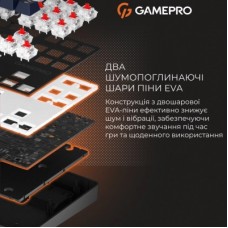 Клавиатура GamePro Genesis Metallic MK110B Outemu Red Switch USB UA Black (MK110B) - Фото