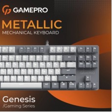 Клавиатура GamePro Genesis Metallic MK110G Outemu Red Switch USB UA Gray (MK110G) - Фото