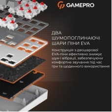Клавиатура GamePro Genesis Metallic MK110G Outemu Red Switch USB UA Gray (MK110G) - Фото