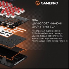 Клавіатура GamePro Genesis Metallic MK144B Outemu Red Switch USB UA Black (MK144B) - Фото