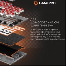 Клавіатура GamePro Genesis Metallic MK144G Outemu Red Switch USB UA Gray (MK144G) - Фото