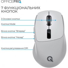 Мышка OfficePro M398G Wireless/Bluetooth Gray (M398G) - Фото