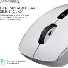 Мышка OfficePro M398G Wireless/Bluetooth Gray (M398G) - Фото
