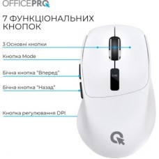 Мышка OfficePro M398W Wireless/Bluetooth White (M398W) - Фото