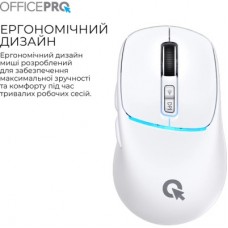 Мышка OfficePro M468W Wireless/Bluetooth White (M468W) - Фото