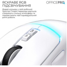 Мышка OfficePro M468W Wireless/Bluetooth White (M468W) - Фото