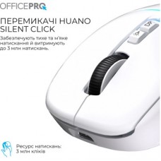 Мышка OfficePro M468W Wireless/Bluetooth White (M468W) - Фото