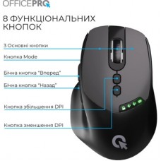 Мышка OfficePro M520B Wireless/Bluetooth Black (M520B) - Фото