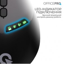 Мышка OfficePro M520B Wireless/Bluetooth Black (M520B) - Фото