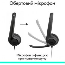 Навушники Logitech H390 USB-C Midnight Black (981-001576) - Фото