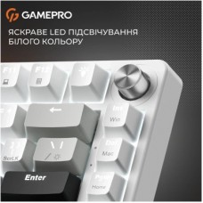 Клавиатура GamePro Genesis Silverlight MK126 USB UA Grey (MK126) - Фото