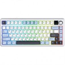 Клавиатура Aula F75 MAX Wireless/Bluetooth UA White/Blue (6978080501158)