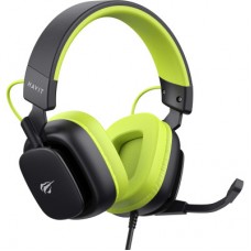 Наушники Havit H2048U USB 7.1 Black/Green (6939119034078) - Фото