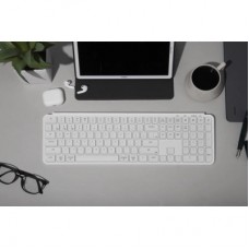 Клавіатура Keychron B6 Pro Wireless/Bluetooth/USB UA Ivory White (B6P-K8-UA) - Фото