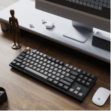 Клавіатура Keychron C1 Pro 87Key K pro Red RGB QMK/VIA Hot-swap USB UA Black (C1PM1_KEYCHRON) - Фото