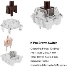Клавіатура Keychron C1 Pro 87Key K pro Brown RGB QMK/VIA USB UA Black (C1PL3_KEYCHRON) - Фото
