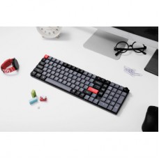 Клавіатура Keychron K17 PRO Gateron MX 2.0 Brown QMK White Led Wireless/Bluetooth/USB-А UA Black (K17P-A3-UA) - Фото