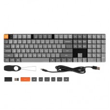 Клавіатура Keychron K5 Max Gateron MX 2.0 Brown White Led QMK Wireless/Bluetooth/USB-А UA Black (K5M-A3-UA) - Фото
