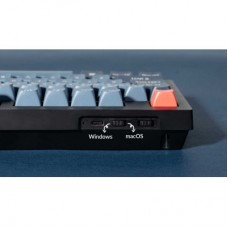 Клавіатура Keychron V5 Max Gateron Jupiter Red Knob Hot-Swap QMK Wireless/Bluetooth/USB-А UA Black (V5M-D1-UA) - Фото