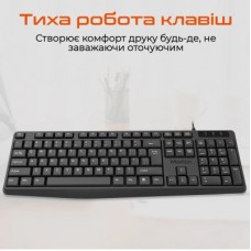 Клавіатура Meetion K200 USB UA Black (MT-K200-A-RUA) - Фото