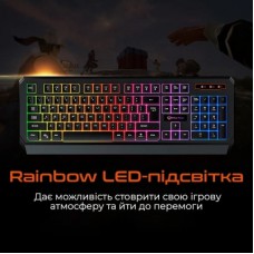 Клавіатура Meetion K9320 USB UA Black (MT-K9320-A-RUA) - Фото