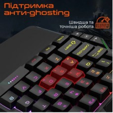 Клавіатура Meetion KB015 USB Black/Orange (MT-KB015-A) - Фото