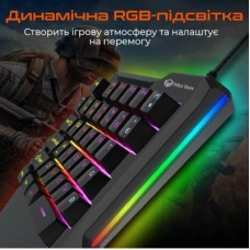 Клавіатура Meetion KB015 USB Black/Orange (MT-KB015-A) - Фото