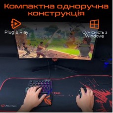 Клавіатура Meetion KB015 USB Black/Orange (MT-KB015-A) - Фото