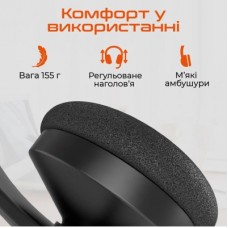 Наушники Meetion HP002U Black/Orange (MT-HP002U-A) - Фото