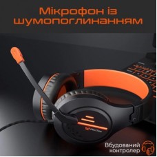 Наушники Meetion HP021 Black/Orange (MT-HP021-A) - Фото