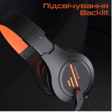 Наушники Meetion HP021 Black/Orange (MT-HP021-A) - Фото
