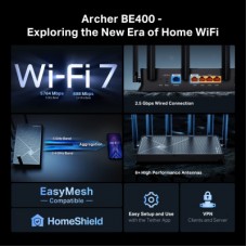Маршрутизатор TP-Link Archer BE400 (ARCHER-BE400) - Фото