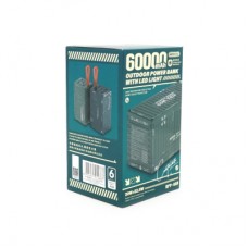 Батарея універсальна Remax 60000mAh, PD/20W, QC/22.5W, Gray (RPP-609G) - Фото