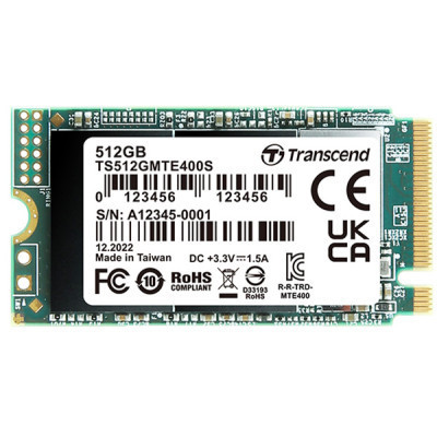 Накопичувач SSD M.2 2242 512 GB Transcend (TS512GMTE410S)