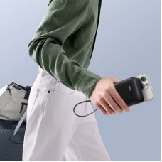 Батарея універсальна Baseus Bipow 2 Digital Display 10000 mAh 20 W with Built-in USB-C Cable Black (P10077101113-00) - Фото