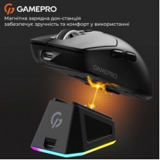 Мышка GamePro Genesis Airmaster Wireless/Bluetooth/USB Black (GM167B) - Фото