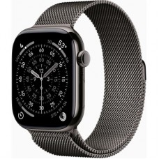 Смарт-годинник Apple Watch Series 11 GPS + Cellular 46mm Slate Titanium Case with Slate Milanese Loop - M/L (MFD44RK/A) - Фото