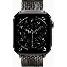 Смарт-годинник Apple Watch Series 11 GPS + Cellular 46mm Slate Titanium Case with Slate Milanese Loop - M/L (MFD44RK/A) - Фото
